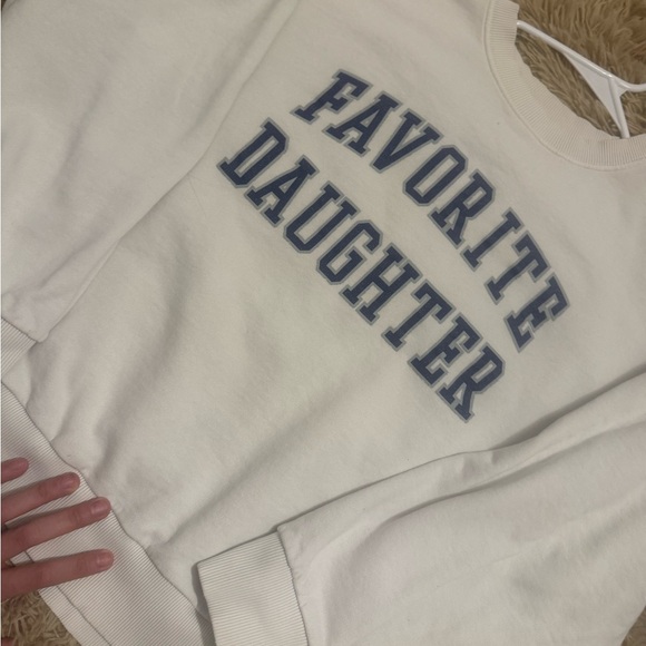 Favorite Daughter White Crew Neck Sweater - Picture 2 of 3